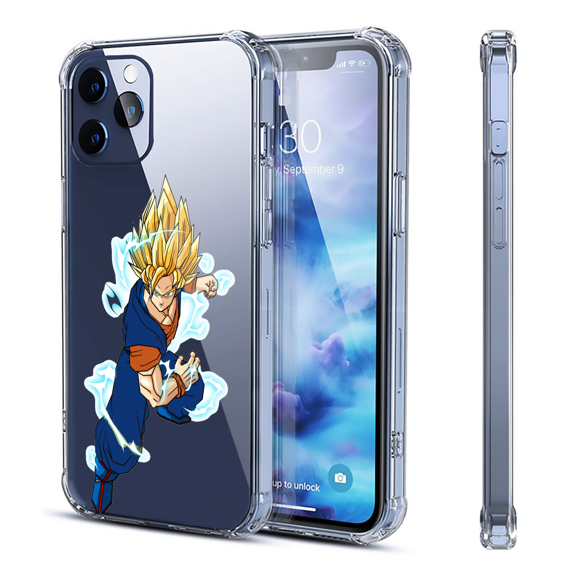 （画像用） ドラゴンボール 孫 悟飯（そんごはん）DRAGON BALL Son Gohan 【iPhone 12シリーズ対応】透明スマホケース（クリアソフトケース）